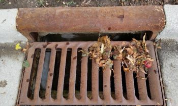 storm grate on street